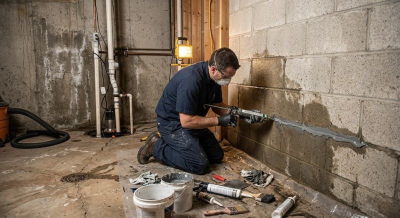 Foundation Leak Repair in Fredericksburg, VA